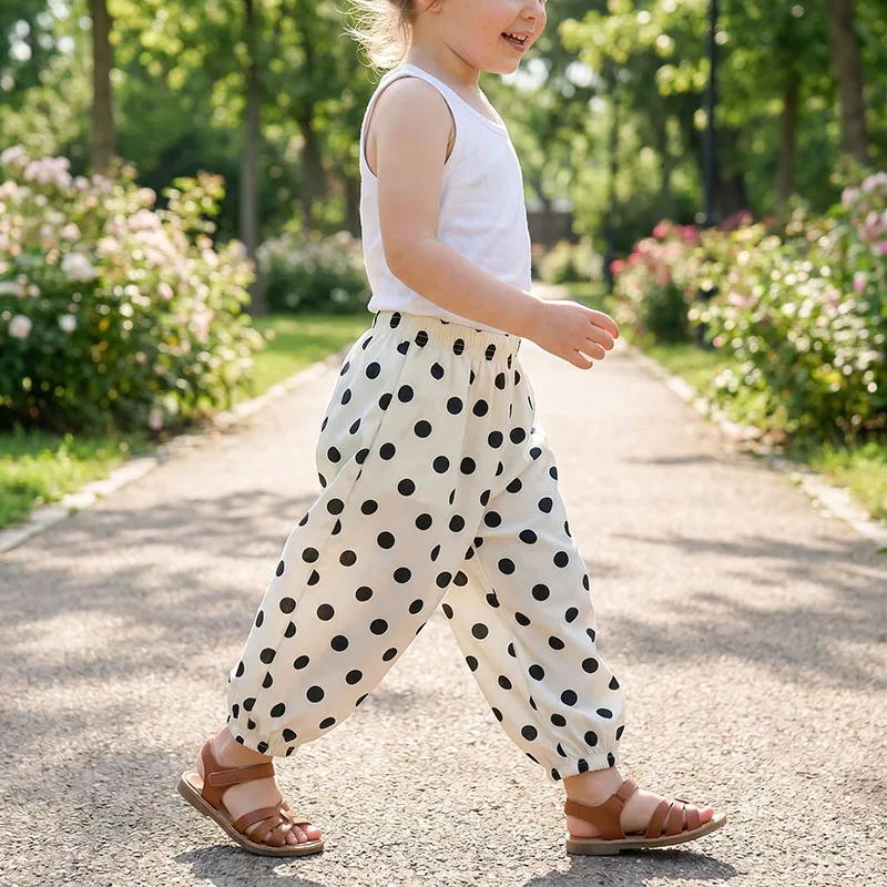 Pantalones de verano harén finos con estampado leopardo - imagen 4