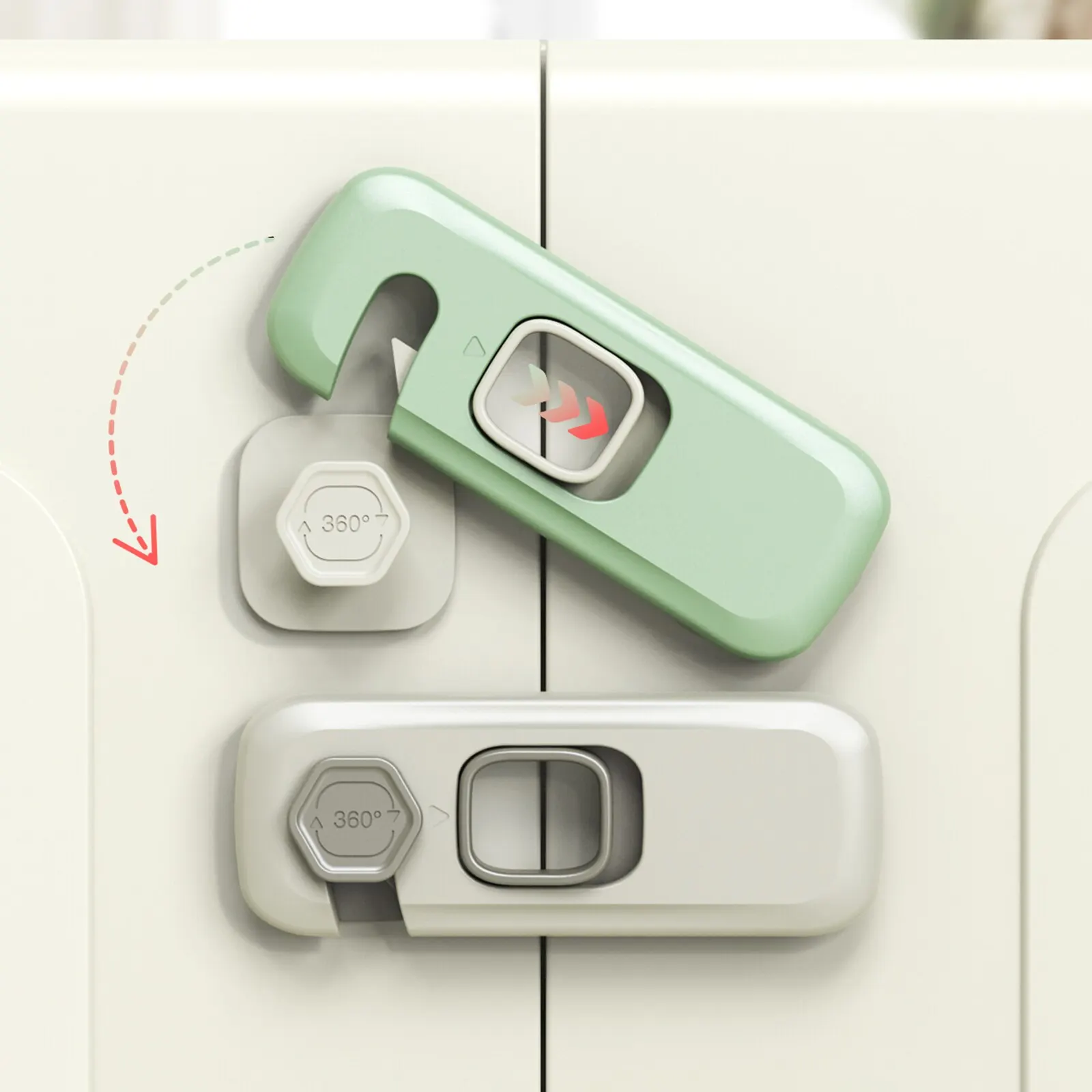 Cerraduras de seguridad para bebés – Protectores de cajones y gabinetes - imagen 4