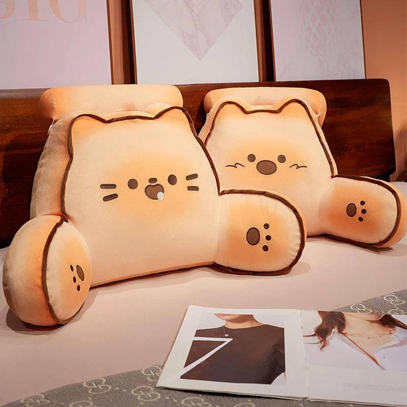 Almohada de peluche animal suave en forma de triángulo para cama - imagen 3
