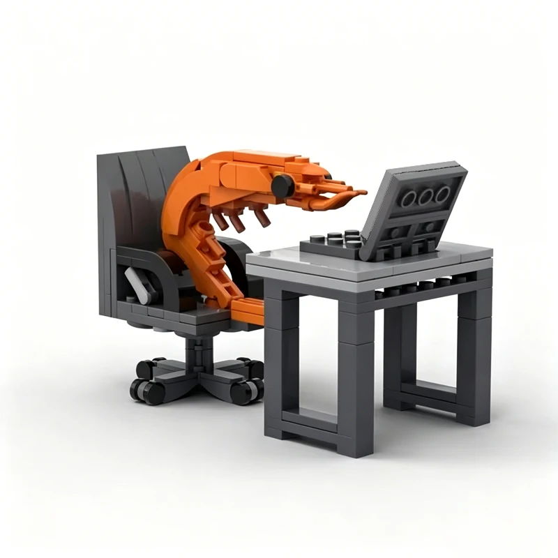 Bloques de construcción MOC de animales: camarones y gatos DIY - imagen 2