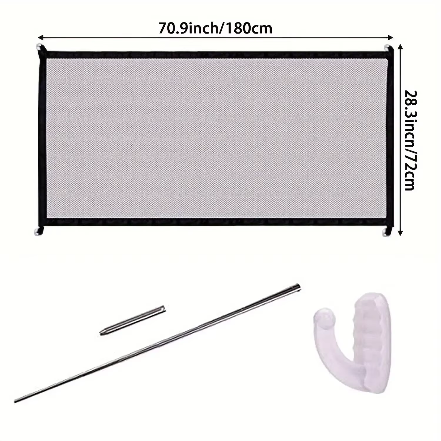 Puerta de seguridad portátil con mesh para bebés y niños - imagen 3