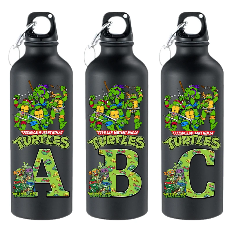 Botella de agua deportiva aluminio Tortugas Ninja sin fugas - imagen 5