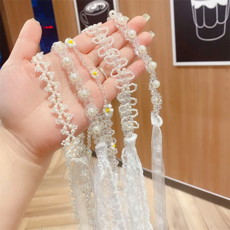 Diademas de perlas y cristal para niñas – Tocados princesa - imagen 2