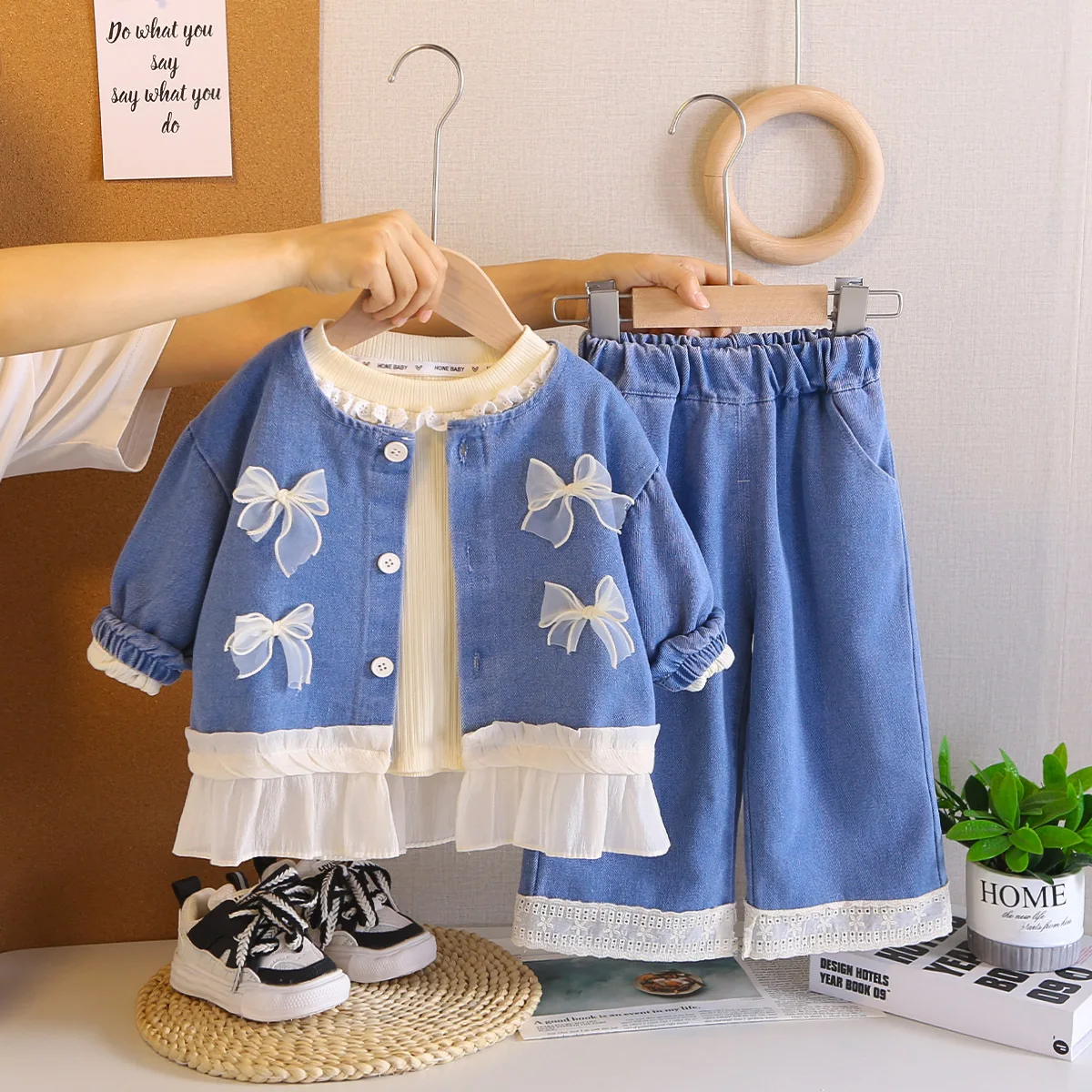 MILANCEL Conjunto de otoño para niños con abrigo y pantalón - imagen 5