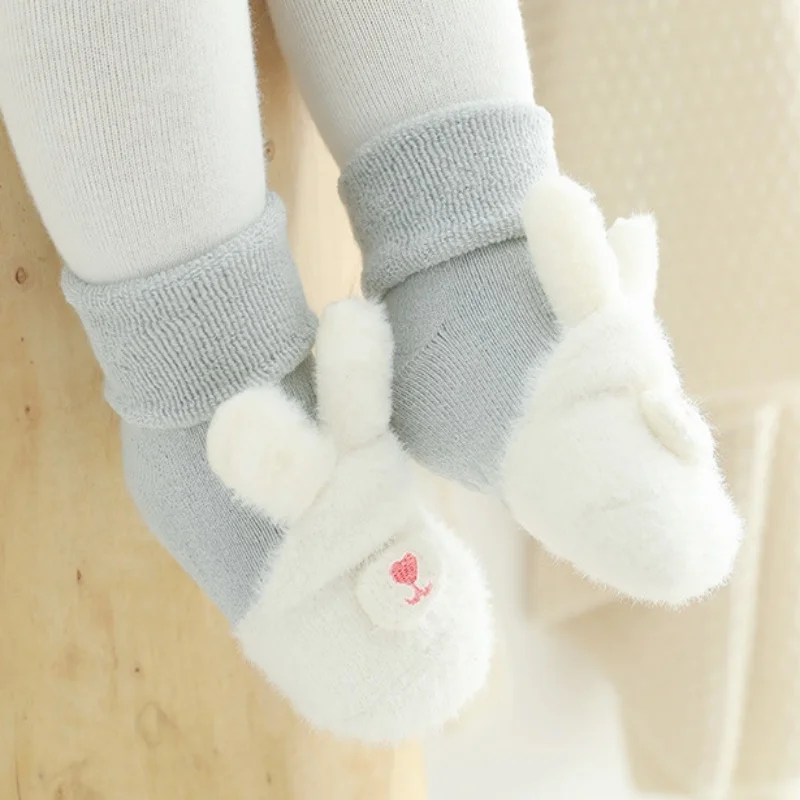 Lawadka Calcetines Antideslizantes de Felpa Cálida para Bebé - imagen 4