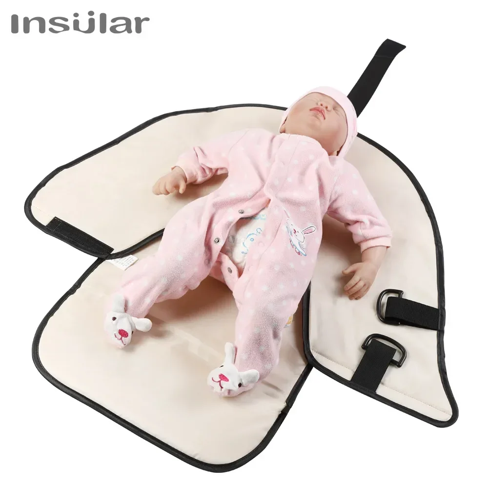 Cambiador portátil de pañales multifunción con funda impermeable - imagen 3
