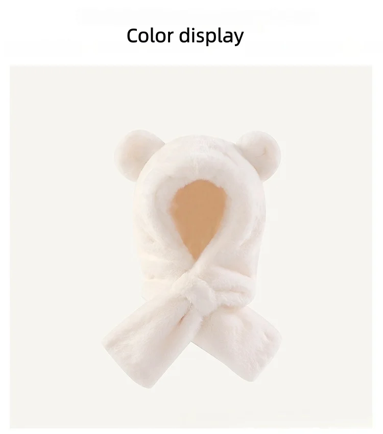 Gorro y cuello integrado para niños