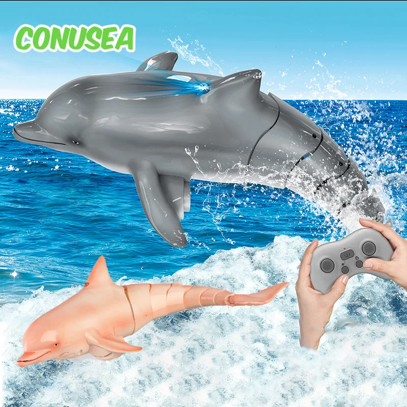 Barco RC teledirigido delfín acuático para niños - imagen 2