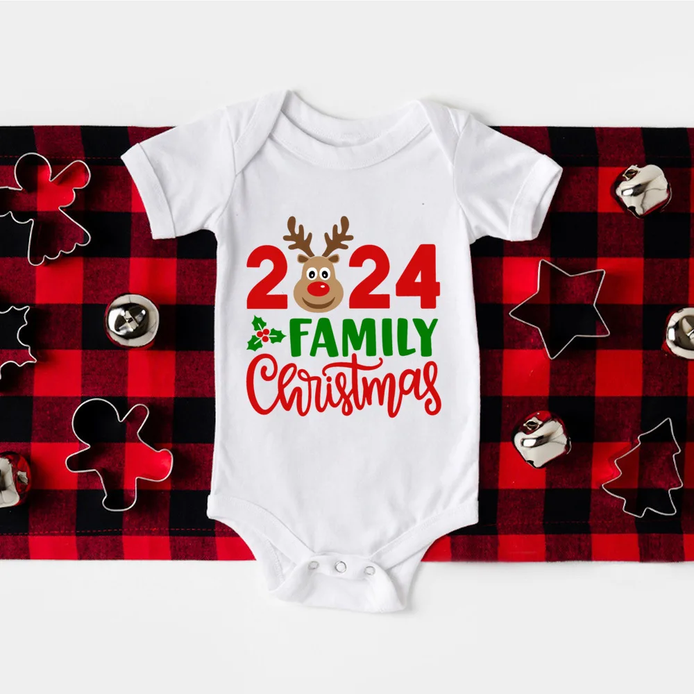 Pelele de bebé con diseño de ciervo navideño