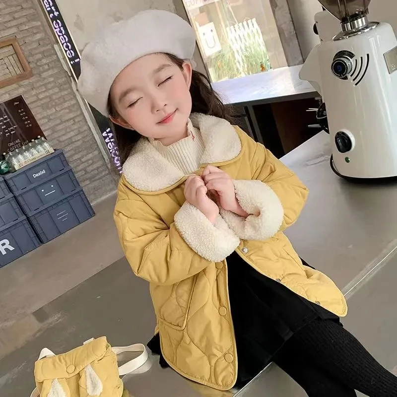 Chaqueta de algodón con forro de felpa para niña - imagen 2