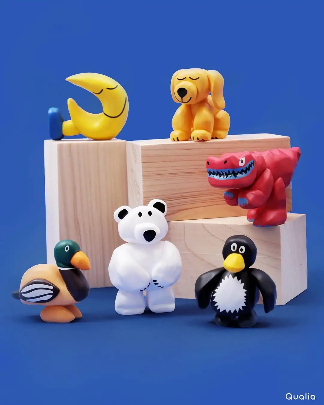 Qualia figuras de animales para jugar: oso polar, dinosaurio y pato - imagen 4