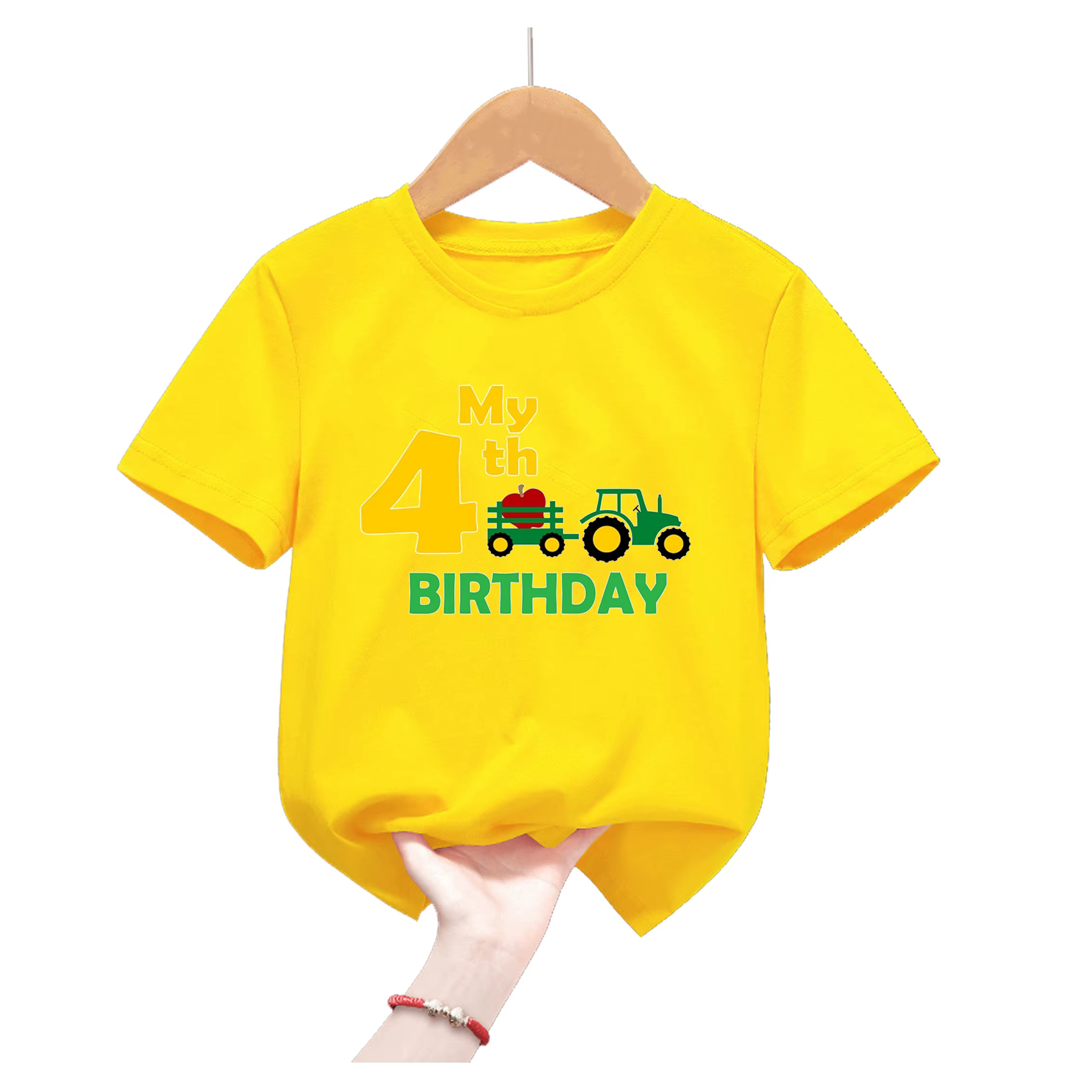 Camiseta infantil de tractor con números – Manga corta para niños - imagen 3