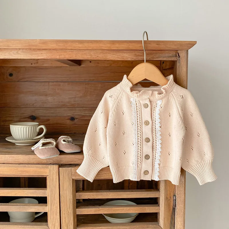 Milangel Jersey de punto con volantes para bebé niña - imagen 4