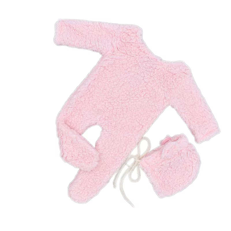 Mono con pies y gorro rosa