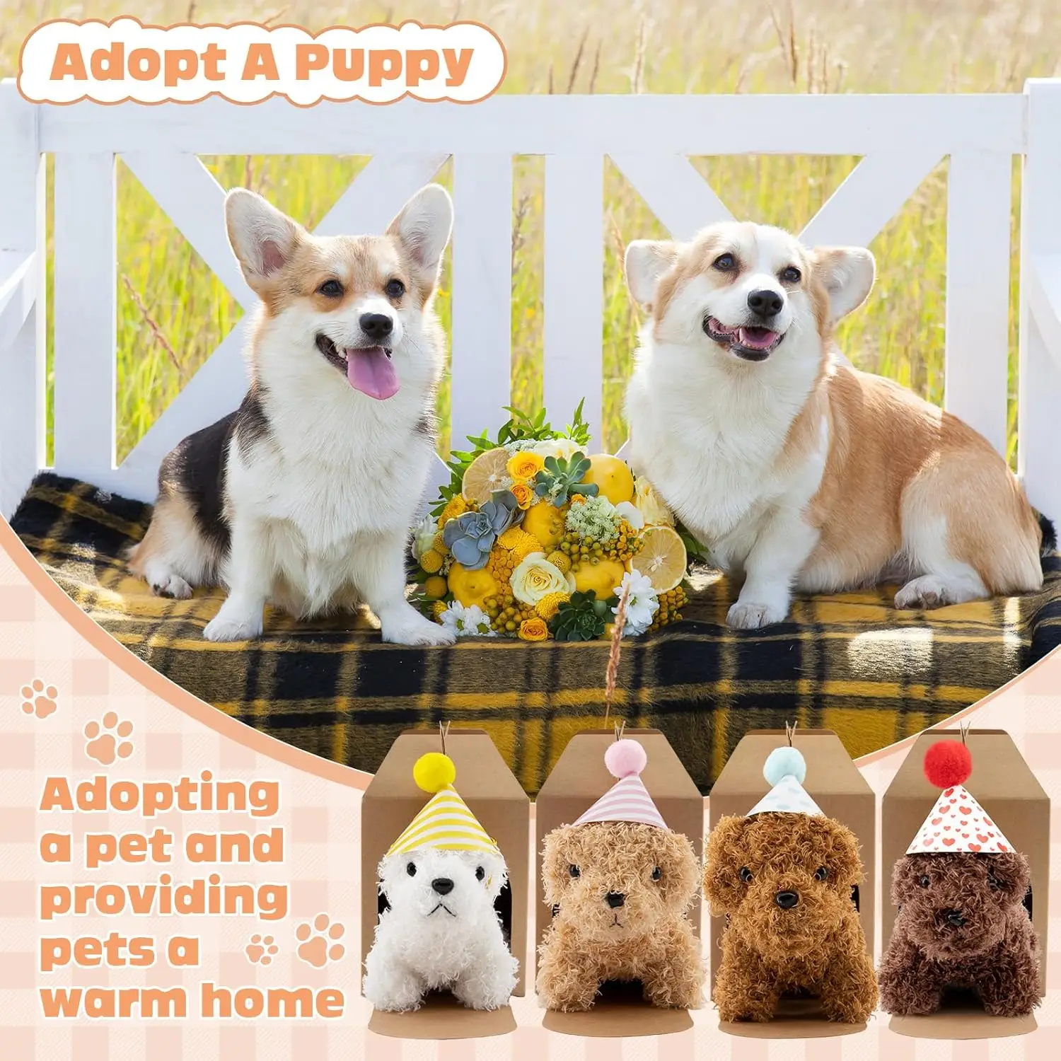 Recuerdos de fiesta mini animales de peluche para cumpleaños - imagen 4