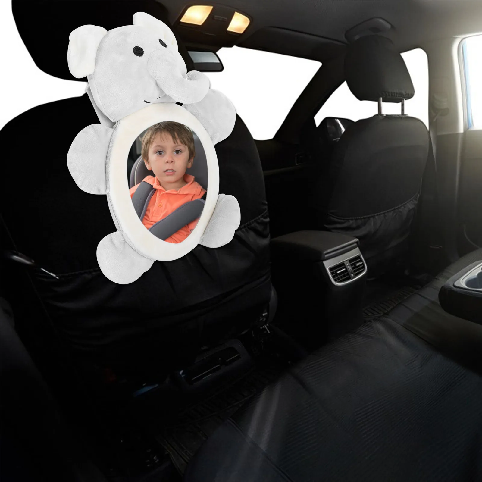 Espejo retrovisor interior para bebé en coche – Visión segura - imagen 2