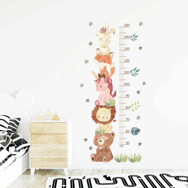 Tabla de crecimiento infantil con regla y pegatinas para altura - imagen 2