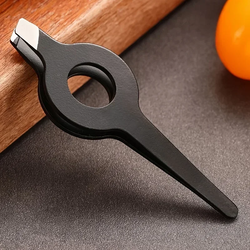 Pinza profesional hueca inclinada para depilación