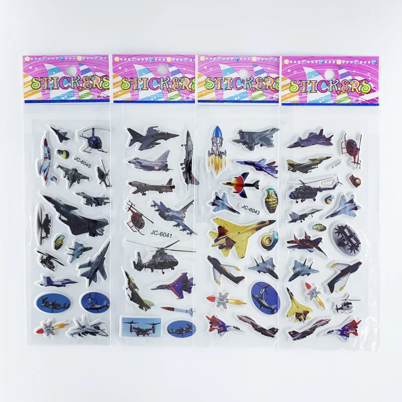 Pegatinas 3D de cohetes y aviones para niños - imagen 2