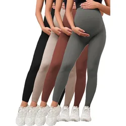 Leggings de yoga para embarazadas, pantalón largo