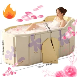 Bañera plegable de cuerpo entero para adultos y niños
