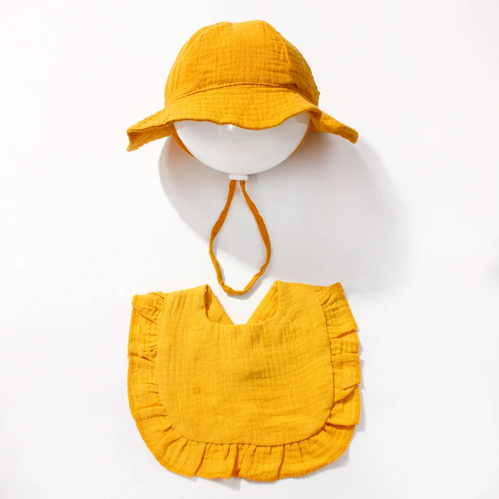 Gorro fisherman de algodón con babero para bebé, suave y cómodo - imagen 4