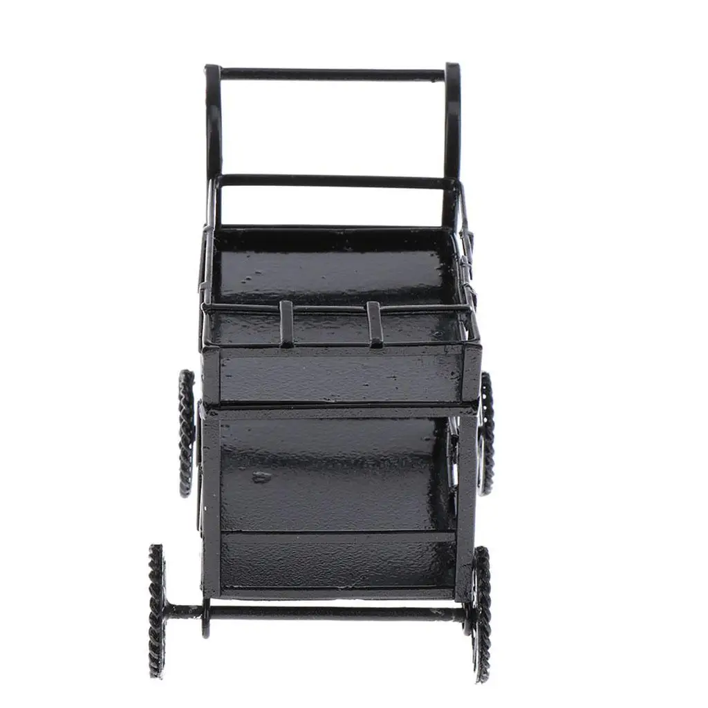 Carrito de comedor metálico para muñecas
