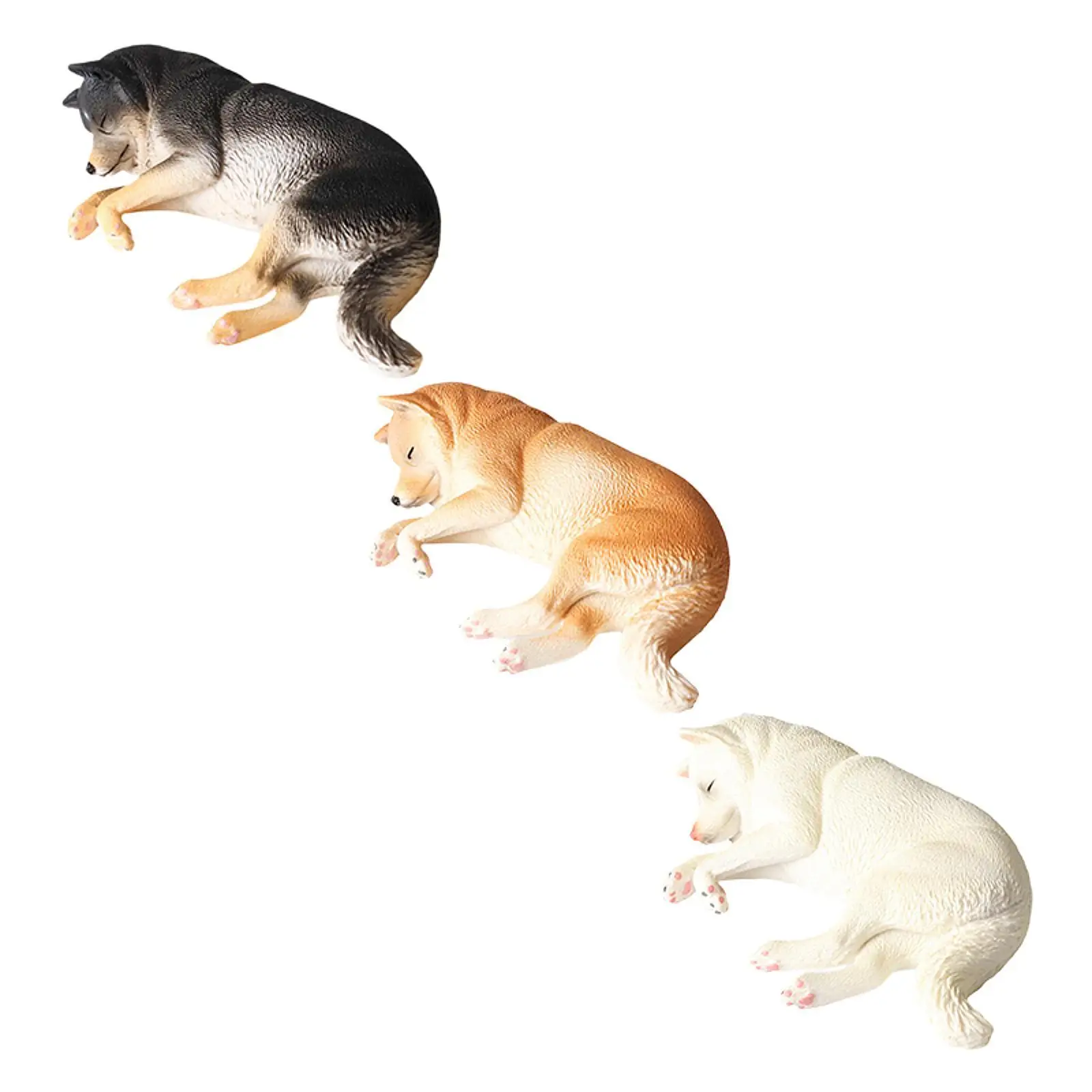Figura realista de perro durmiente para niños – mini escultura - imagen 5