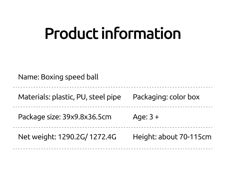 Set completo de boxeo infantil con base