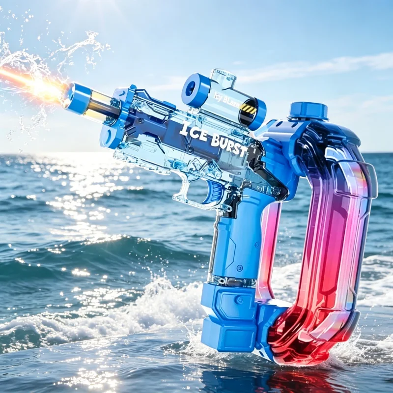 Pistola de agua eléctrica rociado continuo gran alcance para piscina - imagen 4