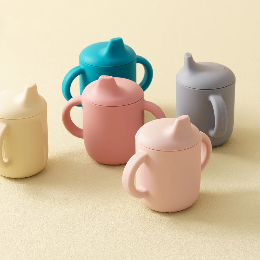 Tazas de silicona para bebé y niño pequeño - Vasos de aprendizaje - imagen 5