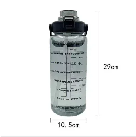 Botella de agua grande con pajita portátil para deporte infantil - imagen 3