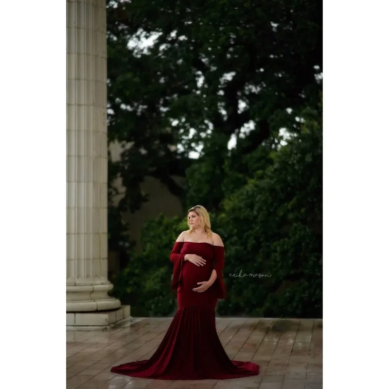 Vestido de algodón para sesión de fotos de embarazo - imagen 4