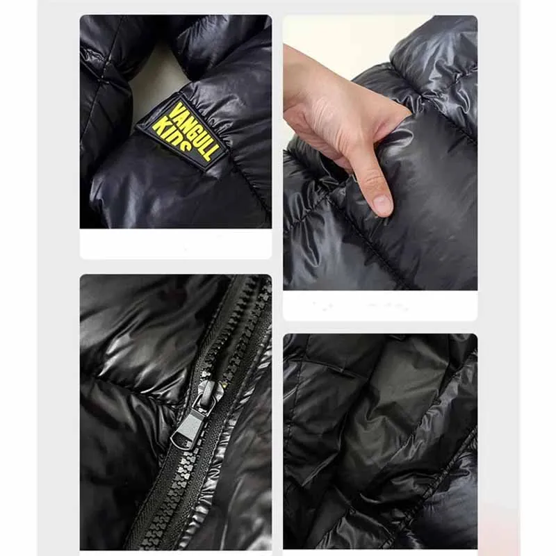 Chaqueta cortavientos de algodón para niños – abrigo cálido invierno - imagen 4