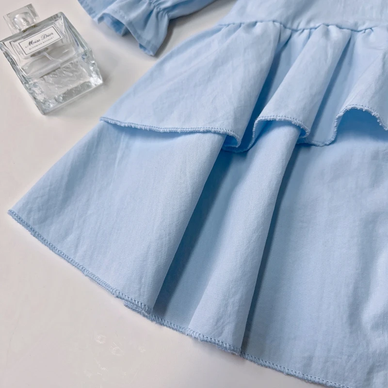 Vestido de niña de otoño con manga larga y lazo