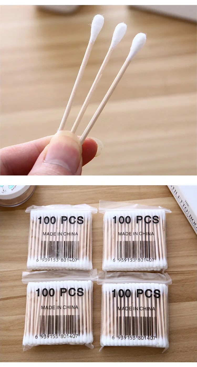 Bastoncillo usado para limpieza de oreja