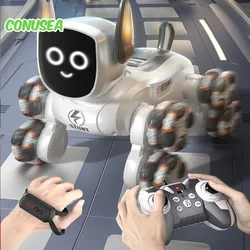 Perro robot interactivo con mando y voz para niños – Realista