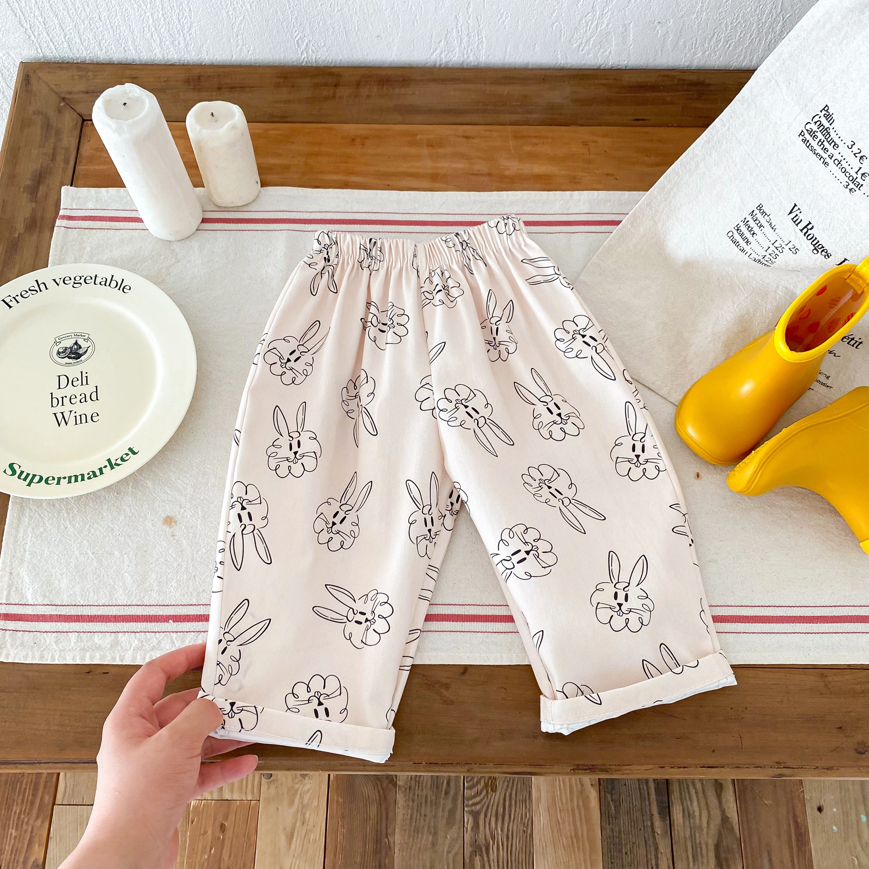 Pantalones harem estampados de verano para niños y niñas - imagen 2