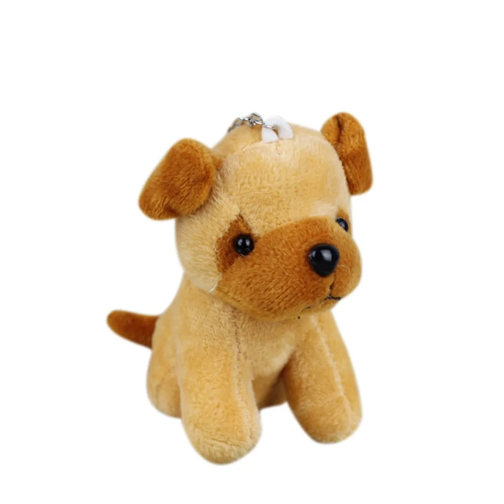 Llavero lobo de peluche dibujos animados para niños, colgante suave