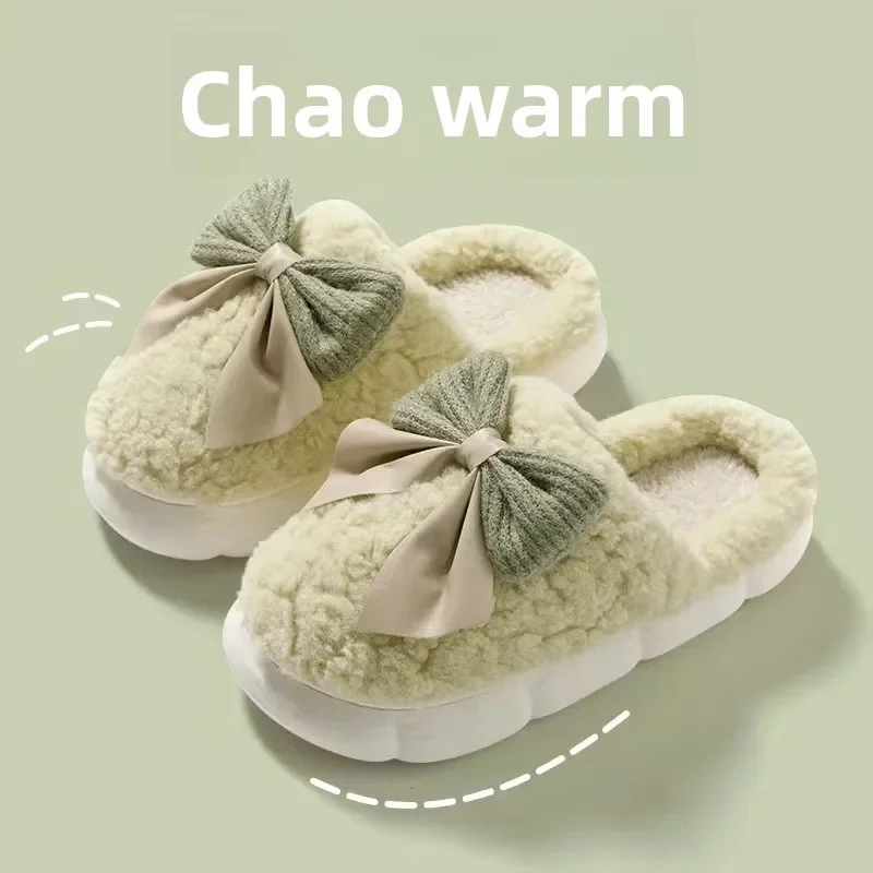 Zapatillas de felpa antideslizantes para niños con suela gruesa - imagen 4