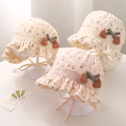 Sombrero de sol tipo pescador para niña bebé con visera tulipán
