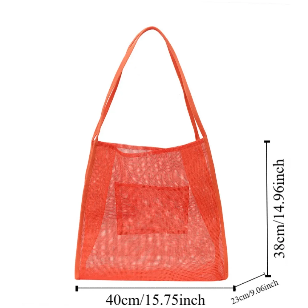 Bolso de playa malla de nailon para natación y piscina