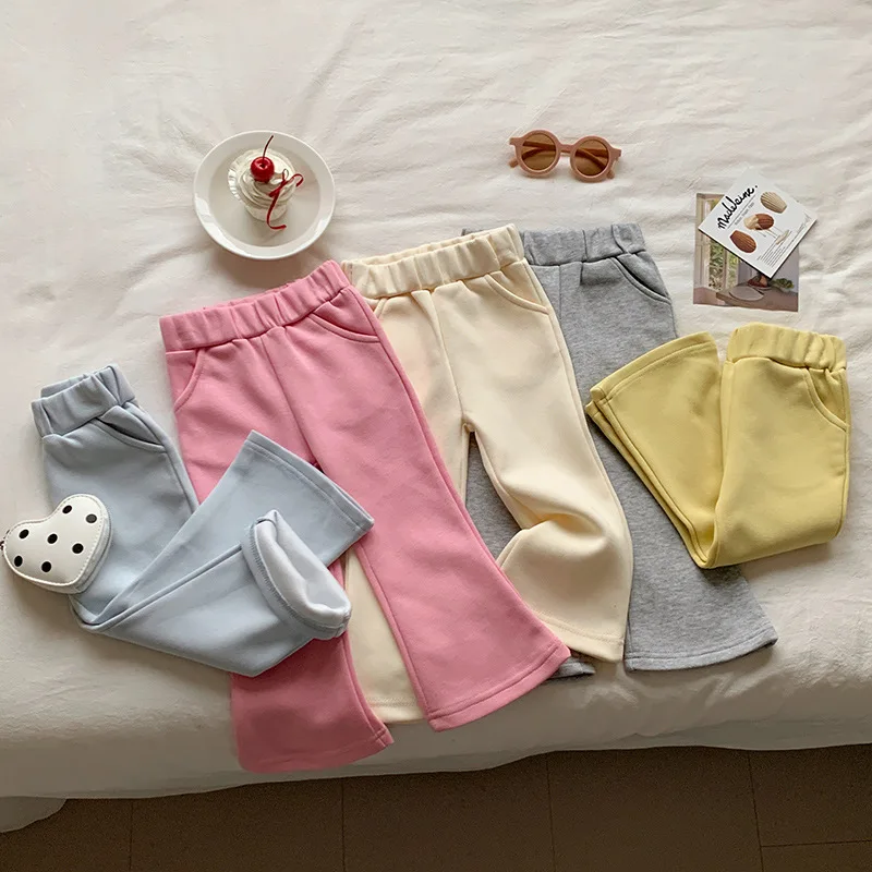 Pantalones acampanados para niña de otoño – Casual y dulce - imagen 2