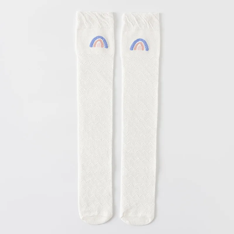 Calcetines altos para niña de algodón fino con dibujos para verano - imagen 5