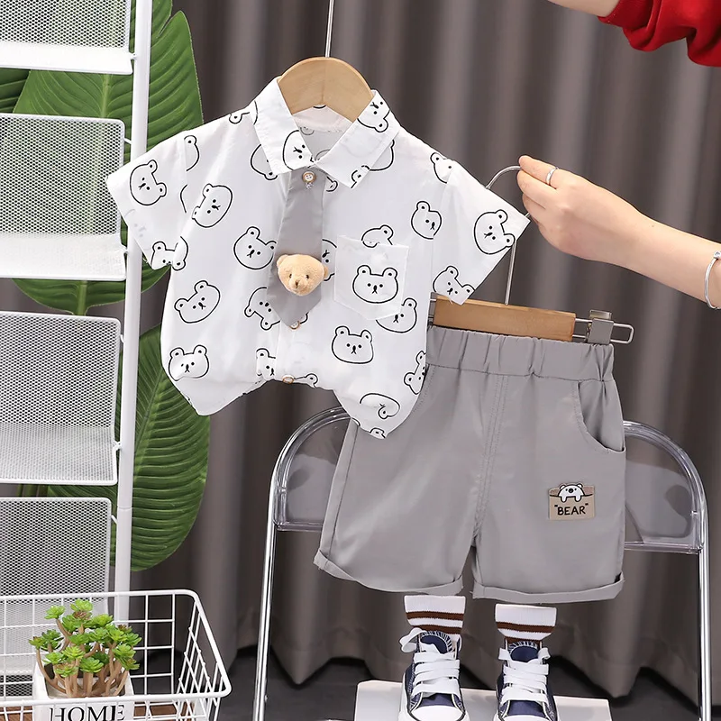 Conjunto de verano para bebé camiseta y pantalón corto