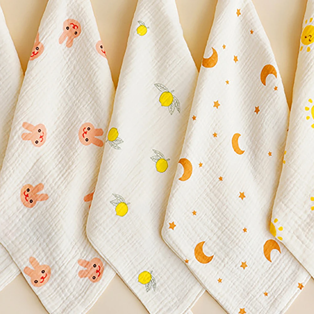 Baberos de gasa para recién nacidos – Paños muselina absorbentes - imagen 4
