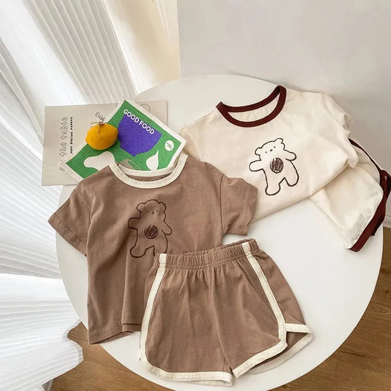 Conjunto verano oso para niño – Camiseta y pantalón MILANCEL - imagen 3