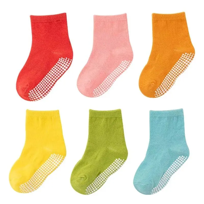 Calcetines antideslizantes tobilleros de algodón con empuñaduras - imagen 2