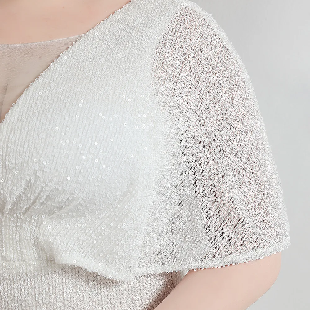 Vestido de lentejuelas largo para embarazadas con caída elástica - imagen 5
