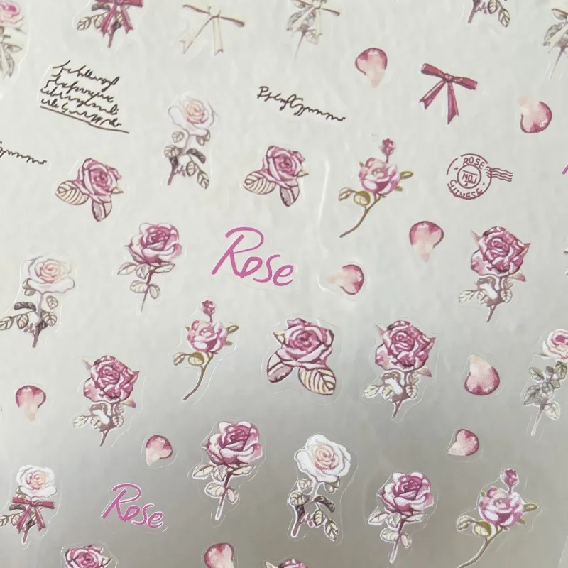 Diseño artístico simple de rosas vintage para detalles